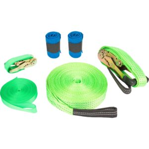 Set Slackline avec protection d'arbre