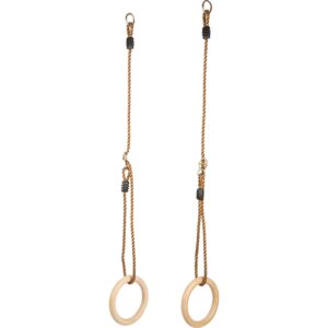 Anneaux de gymnastique en bois
