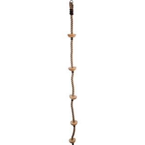Corde à grimper avec marches en bois