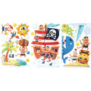Autocollants déco «Ile de pirates»