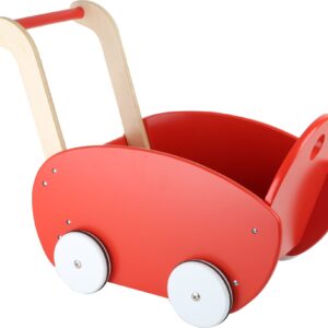 Landau de poupée rouge