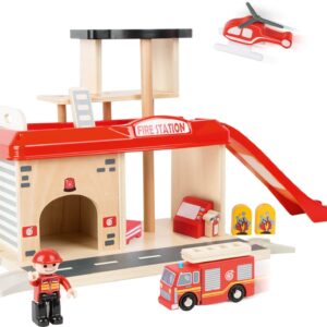 Caserne de pompiers et ses accessoires