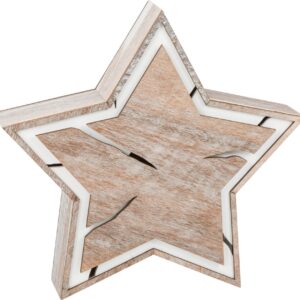 Etoile lumineuse, Design écorce, petit format