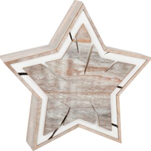 Etoile lumineuse, Design écorce, grand format