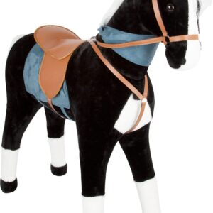 Cheval debout XL avec son, noir