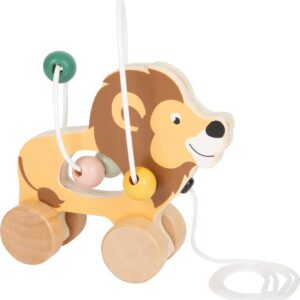 Lion à tirer avec circuit de motricité "Safari"