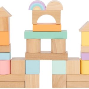 Blocs de construction en bois Pastel