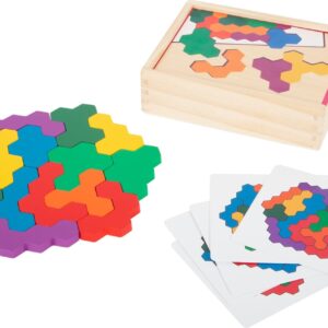 Jeu éducatif Puzzle en bois Hexagone
