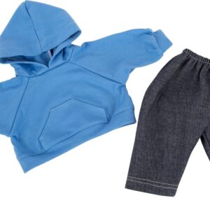 Habits de poupée, pullover à capuche et pantalon