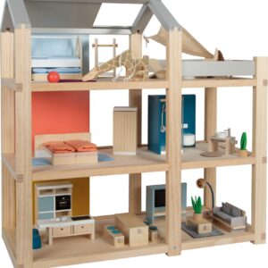 Maison de poupées Nature avec meubles