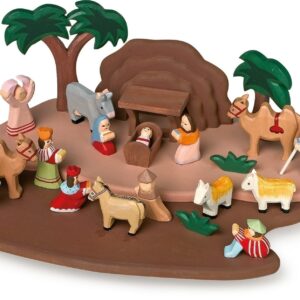 Crèche de Noël en bois