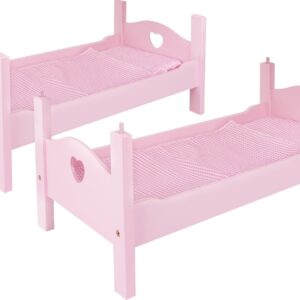 Lit superposé pour poupées pink