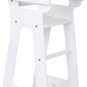 Chaise haute pour poupées avec tablette rabattable