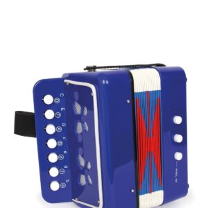 Accordéon, bleu