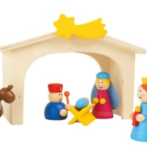 Set de jeu Crèche en bois