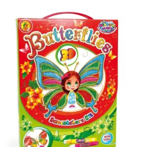 Peinture sur vitres "Papillons 3D"