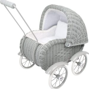 Landau de poupée Vintage gris