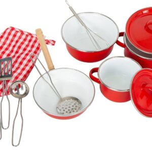 Batterie de cuisine rouge